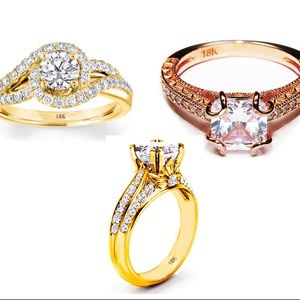 LOT OF 149 RINGS Silver Sterling 925 Gold Plated